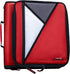 Case-it Universal Zipper Binder, 2 Inch O-Rings, Padded Pocket for 13 Inch Laptop/Tablet, Fire Engine Red LT-007