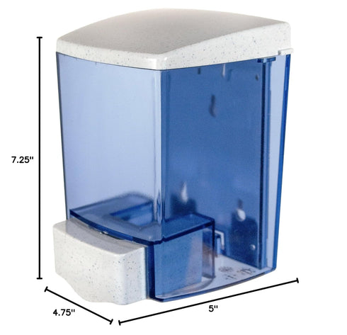 S30TBL 30 oz. San Jamar Classic Bulk Liquid/Lotion Soap & Hand Sanitizer Dispenser, Capacity, Arctic Blue