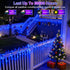 1500LED 470ft 12 Dimmable, Christmas Lights Outdoor Use, Modes Blue LED String Lights with Timer Waterproof Christmas