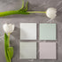 DiverseBee 50 Sheets Pastel Transparent Sticky Notes, 3x3” Clear Sticky Tabs, Translucent Page Flags, Planner