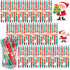 Leinuosen 72 Pieces Christmas Ballpoint Pen, Retractable Gel Ink, Cute Cartoon Holiday Pens for Writing