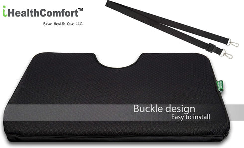 IHEALTHCOMFORT(19.717.7inches Extra Large Sciatica Seat Cushion for Office Chair,Oversized Car and Truck Seat