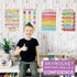 Hadley Designs 4 Colorful Grammar Posters for Language Arts, ELA Classroom Parts of Speech and Writing Process Posters