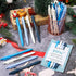 Sayglossy 150 Pcs Winter Snowflake Ballpoint Pens Gifts Bulk Employee Appreciation Gifts Inspirational Pens with Thank