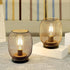 Set 2 JHY DESIGN of Metal Cage LED Lantern Battery Powered,Cordless Accent Light with LED.Great