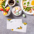 Zonon 50 Pieces Sunflower Recipe Cards, 4x6 Double Sided Kitchen Note Cards for Wedding, Bridal Shower