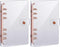Tenare 2 Pcs Clear A6 Binder Glitter Budget Binder PVC 6 Ring Cover Rose Gold Soft Notebook Transparent Shell