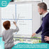 Scribbledo Jumbo Magnetic Coordinate Plane, 27" x 27" Dry Erase Graph Grid Board for Math Teacher Supplies