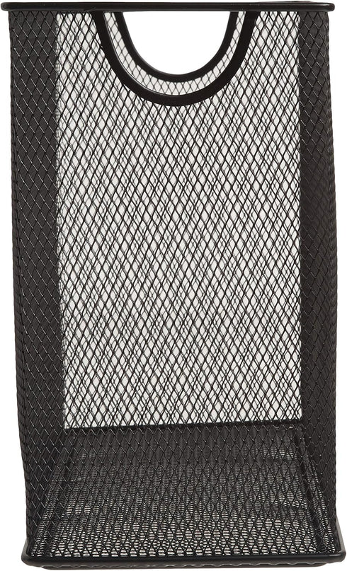 U Brands Mesh Steel Desktop Hanging File Holder, Letter Size, 12.4" x 9.53" x 5.5" (Black)