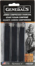 Generals Jumbo Charcoal, 1-Pack, Multicolor - General Pencil Gen960A-Bp