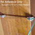 Lician 0.2 0.3 Inch 8Pcs Glass Shelf Clamp Holder Bracket for Kitchen, Bookshelf & Cupboard, Table, No Drill on Glass