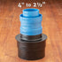 Dust Right 3-Piece Stacking Dust Port Adapter Set for Vacuum Hose & Tools, Glass Reinforced Polypropylene
