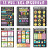 Hadley Designs 12 Chalkboard Parts of Speech Posters for Elementary Language Arts Classroom Decor