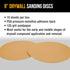 Dura-Gold Premium 9" Drywall Sanding Discs - 120 Grit, Box of 10, High-Performance Aluminum Oxide Abrasive