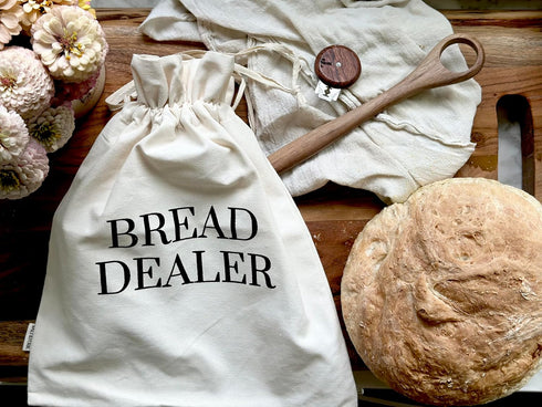 Salt & York In My Sourdough Era Cotton Bread Bag Funny Reusable Storage for Homemade Loaves Gift for Bakers & Sourdough