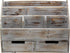Executive Office Solutions Vintage Rustic Wooden Desk Organizer & Mail Rack - Distressed Torched Wood