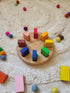 8 Waldorf crayon holder for Stockmar blocks round shape gift for kids desk organization gift for teacher art supplies