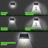 EL8570 1000 Wagan Lumens Outdoor LED Solar Wall Light Waterproof Motion Detected Light, Black
