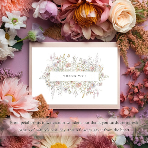 Envelopes,48Pack 4x6 Inches SLAPAFLIFE Floral Thank You Cards with - Thank You Notes with envelope and stickers,baby