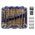 276pc Titanium Twist Drill Bit Set with S2 Bits, 135° Tip High Speed Steel, Sizes from 1/16" to 1/2", Clear Lid Case