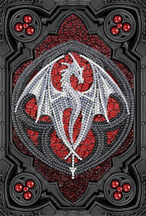 Crystal Art Diamond Painting Notebook - Valour Alter Drake, Create a Sparkling Cover with Crystals, Ages 8 and up