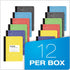 Oxford Composition Notebooks, Wide Ruled, 9-3/4" x 7-1/2", Assorted Marble Covers, 100 Sheets, 12 Pack