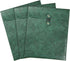 Green A4 PU Leather File Folders - 3PCS Document Organizer with String Tie Closure, Laptop Sleeve Notebook Case