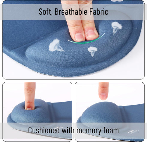 Mr. Pen Mouse Pad with Wrist Support, Ergonomic Gel Mouse Pad for Gaming, Wrist Support Mouse Pad