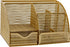 Martha Stewart Ryder Gold Mesh Metal Small Organizer for Office Accessories, Notebooks, Pen Holder and Drawer
