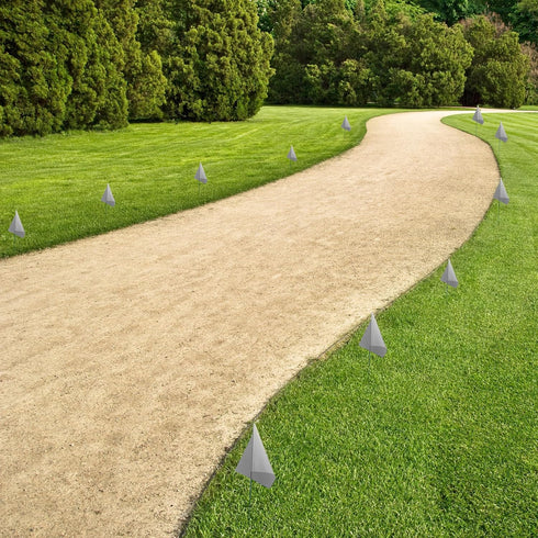 50 Pack Marking Flags, Yard Flags 12 x 2.5 x 3.5 Inch for Lawn, Landscape Survey, Sprinkler, Irrigation Flags (White)