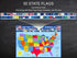 United States Map with State Flags Poster - Laminated 14x19.5 in. Educational USA Map for Kids, Classroom Decorations