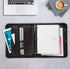 Samsill Professional 1-Inch Zipper Binder Padfolio, Black, Includes iPad Pocket & Writing Pad