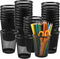 Henoyso 36 Pack Mesh Pencil Holder, Wire Mesh Pen Cup, Black Pen Organizer for Desk, Metal Pencil Cup, Makeup Brush