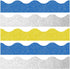 Crtiin 55.8 Feet Shiny Scalloped Bulletin Board Border Decorative Eid Trim Poster Borders for Classroom Decoration