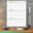 Large 36"x48" Quarterly White Board Calendar, Dry Erase Wall Calendar for 3 Month Planning with Markers and Eraser