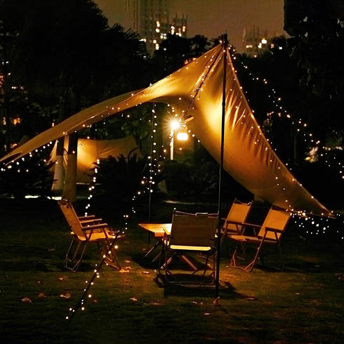 2 Pack Solar String Lights Outdoor, 200 LED 72FT Solar Powered Lights with 8 Modes for Garden Patio Balcony Party