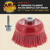 Dura-Gold 4" Abrasive Filament Nylon Bristle Cup Brush, Coarse Grit for Angle Grinder, 5/8" 11 Thread