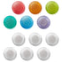 MessageStor Round Magnets for Dry Erase Board, Glass White Board, Bulletin Board - 12 Pack Clear/Assorted Neodymium
