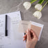 DiverseBee 50 Sheets Pastel Transparent Sticky Notes, 3x3” Clear Sticky Tabs for Planner Accessories