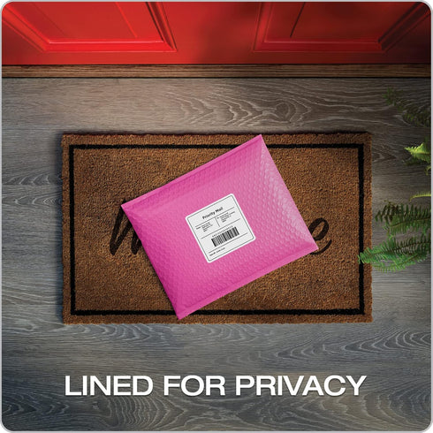 Quality Park Bubble Mailers, 8.25 x 11 Water Resistant Pink Poly Padded Envelopes, 25/Box with Redi-Strip Closure