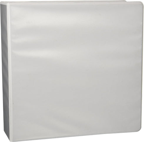Business Source 09959 View Binder with 2 Inside Pockets, 3-Inch Capacity, White