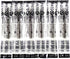 Zebra F-0.7 Black Ink Refill, for NuSpiral CC 0.7mm Ballpoint Pen, 6 Pack