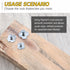 MYWISH 180Pcs 1/4-20 5/16-18 3/8-16 4 T-nut Assortment Kit, Pronged T Blind T Nut Zinc-Plated Alloy Steel, Wood