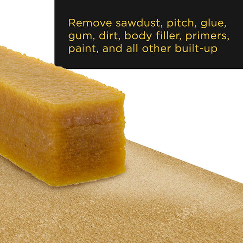 Dura-Gold Abrasive Cleaning Stick, 8" Long Natural Rubber Eraser for Sanding Discs, Skateboards, Grip Tape Cleaner