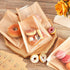 Outus 30 Packaging 7.1 7.5 Inch Pcs Cookie Bags with Seal, x Bakery Pastry Bags with Window, Heat Sealable Grease