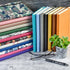 RICCO BELLO Classic College Ruled Notebook, Faux Leather Hardcover, 192 Lined Pages, 5.7 x 8.4-Inches, for Work, School