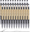 RIANCY Gel Ink Pen, 24 Pcs Japanese Style Liquid Ink Rollerball Pens, Quick Drying 0.35mm Ultra Fine Point