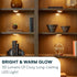 6 Pack Closet, Counter, Brilliant Evolution Stick On Push Lights - Remote Controlled LED Lights Under Cabinets - DIY