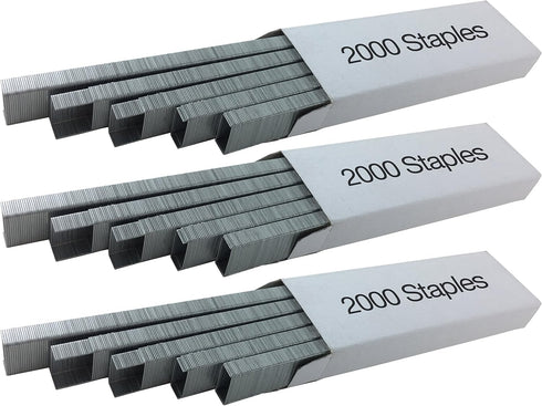Clipco Stapler Black Full Desk Size with 2000 Staples (12-Pack)