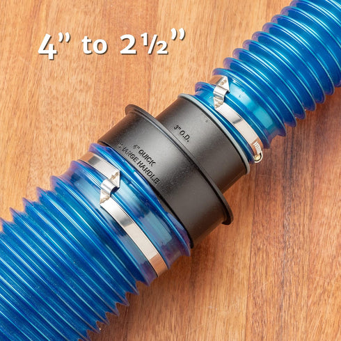 Dust Right 3-Piece Stacking Dust Port Adapter Set for Vacuum Hose & Tools, Glass Reinforced Polypropylene
